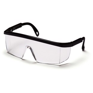 Protective glasses with adjustable frame