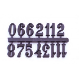 Numerals for Clock Face 19 mm - Black