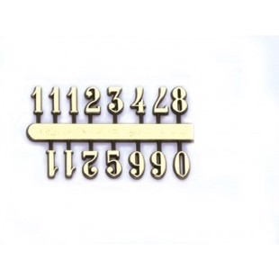 Numerals for Clock Face 19 mm - Gold