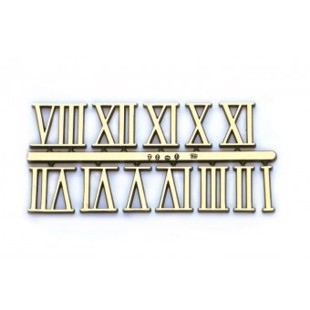 Roman numerals for Clock Face 19 mm - Gold