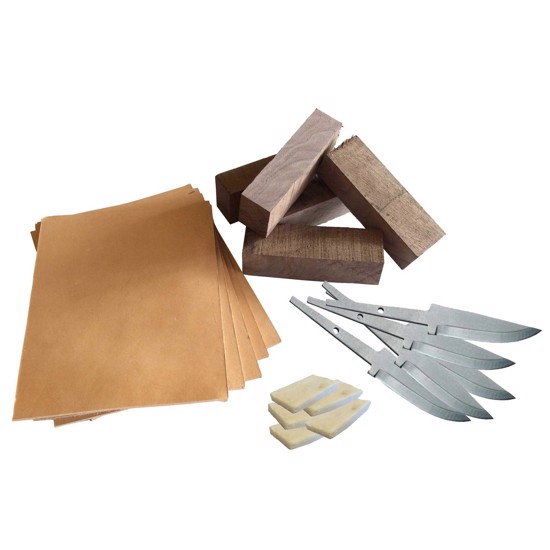 DIY knife kit - 5 Brusletto knives