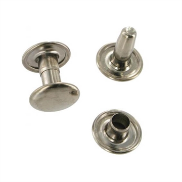 Rivet Double 9x9 mm 100 pc. - Polished