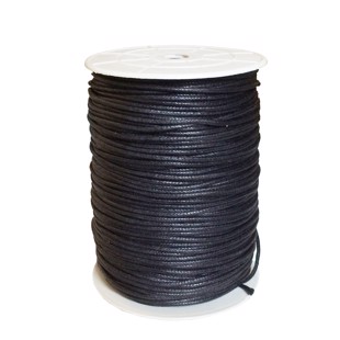 Cotton Cord Black 1,5 mm - 100 m