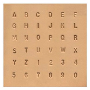 Alphabet  Number Stamp Set - 6,5 mm