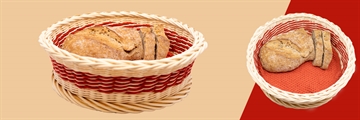 Weave a Christmas bread basket from willow and red paracord | Basket weaving