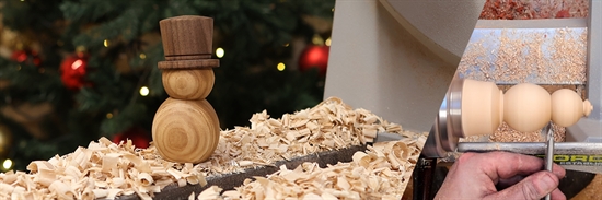 Snowman from Wood | Turn Christmas Decorations on Your Lathe